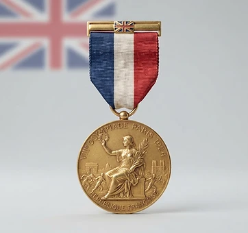 Olympic Gold Medal (1924), Merit decoration, United Kingdom medal