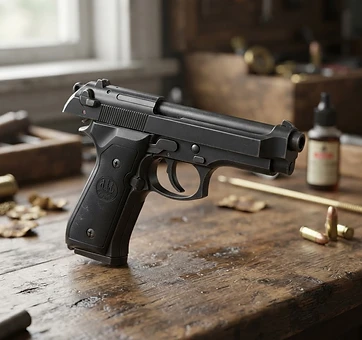 The Beretta 92FS of Italy