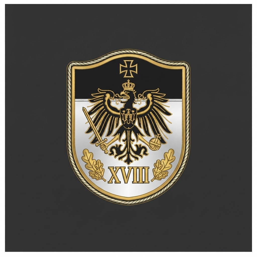 Distinctive unit insignia of German 18th Landwehr Regiment