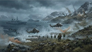 Historical illustration of What Happened During Operation Paraquet (1982) — falklands