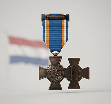 Bronze Cross, Valor decoration, Netherlands medal