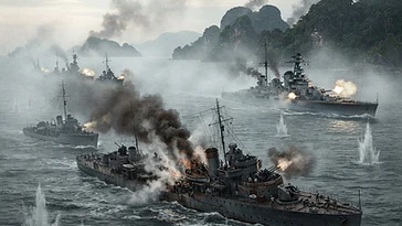 Historical illustration of What Naval Battle Did Thailand Fight in World War II (1941) — ww2