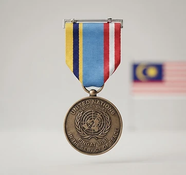 United Nations Mission Medal (Pingat Misi Bangsa-Bangsa Bersatu), Campaign medal, Malaysia medal