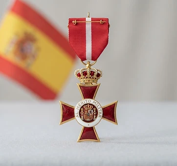 Cross of Military Merit with Red Decoration, Valor decoration, Spain medal
