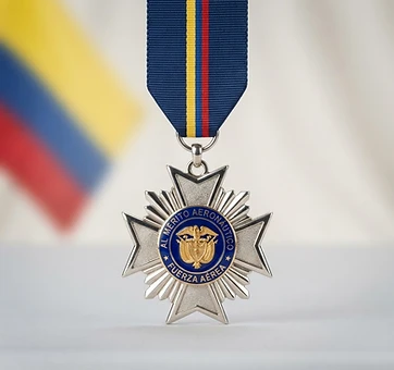 Air Force Cross for Aeronautical Merit, Distinguished service decoration, Colombia medal