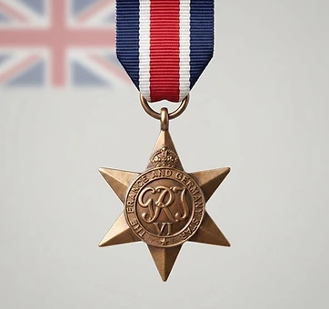 France and Germany Star, Campaign medal, United Kingdom medal