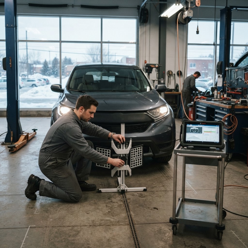 ADAS sur un usagé : pourquoi un pare-choc égratigné peut te coûter 1500 $ en calibration à Lévis