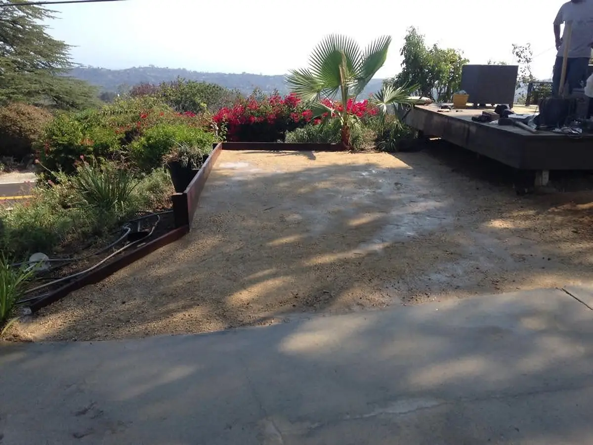 Hillside yard after work by Reyes Gardening Services