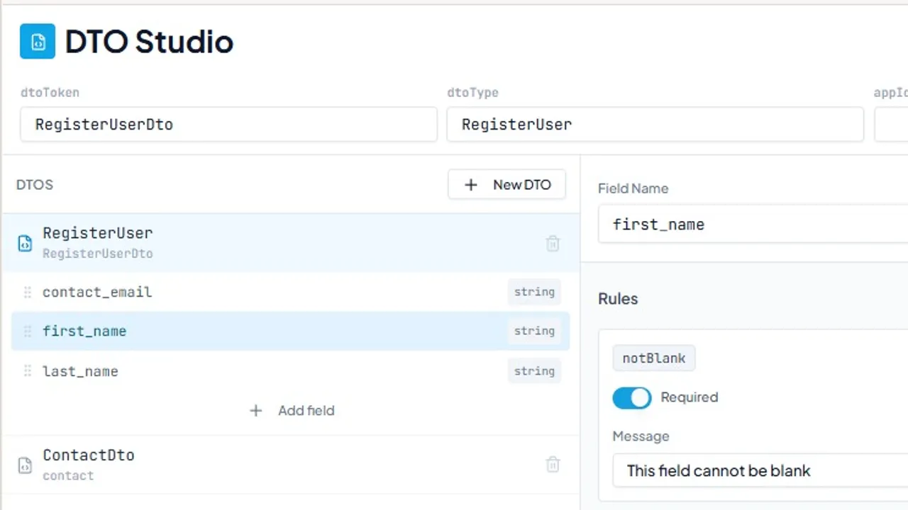 Building Validation UI template preview