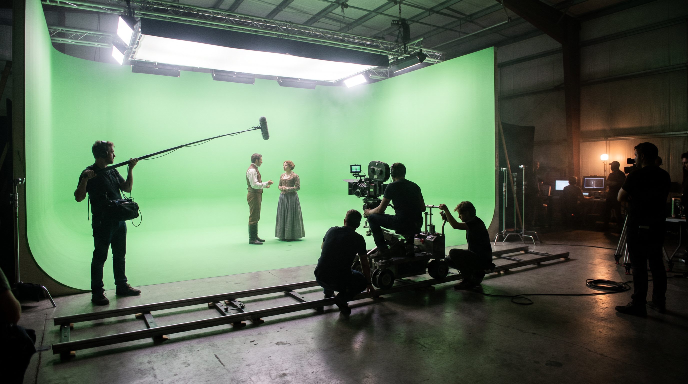 Colin Grant on set
