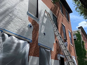 Brick Row House — In Progress — Ready Pro Painters project photo
