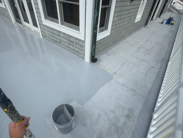 Balcony Deck — In Progress — Ready Pro Painters project photo