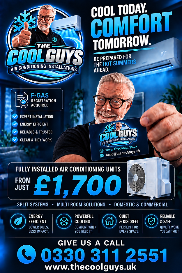 The Cool Guys brand and contact details