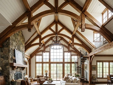 Exposed Beams exterior cleaning project