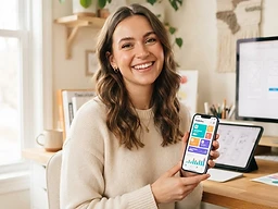 Persona creando su propia app con IA