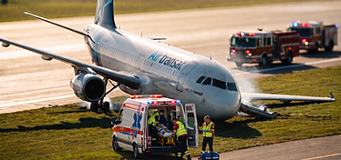 Emergency evacuation of an injured passenger