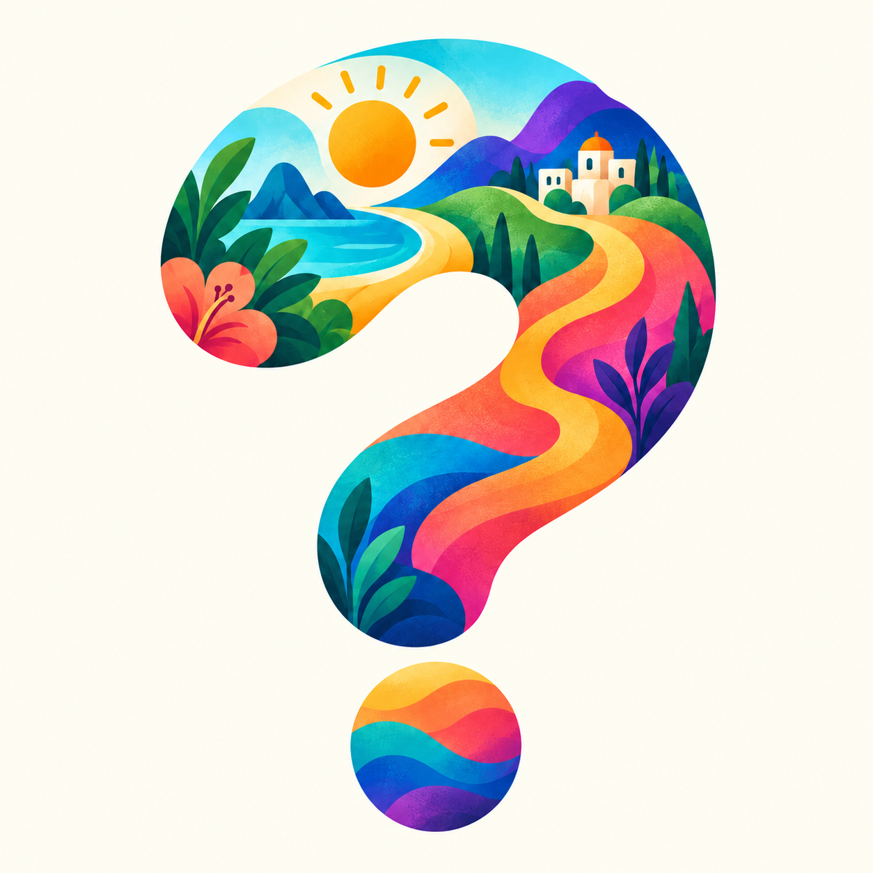 What's The Plan? colorful question mark