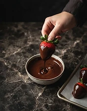 Fresas bañadas en chocolate