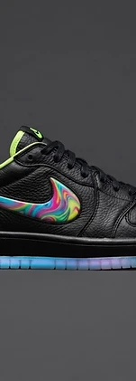 NOCTURNE 01 sneaker in black / psychedelic