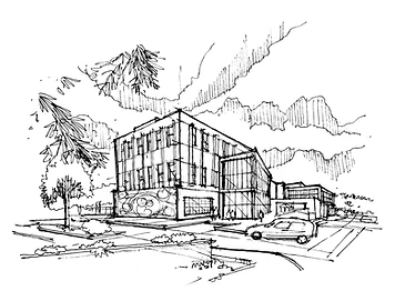West Marion Resilience Hub — hand sketch