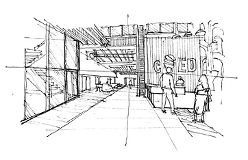 Center of Entrepreneurial Development — hand sketch