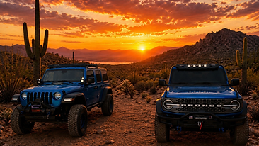 Two Rigs, One Sunset