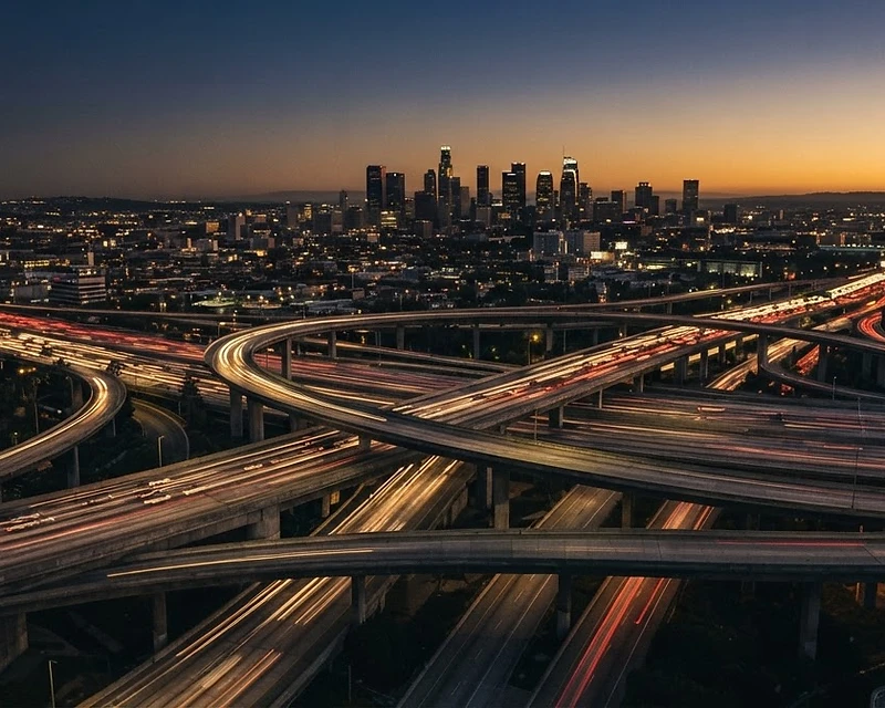 California highway interchange