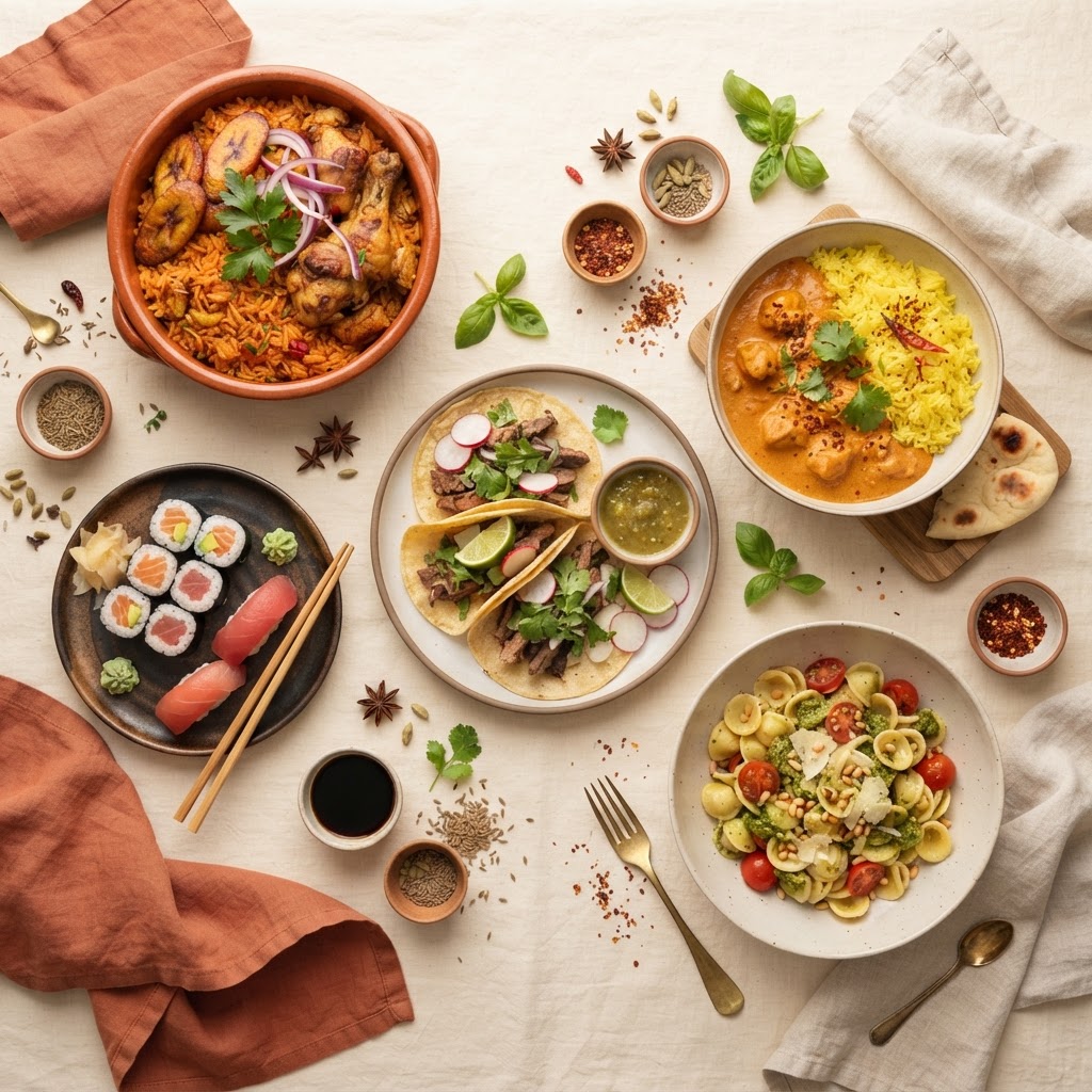 Global dishes