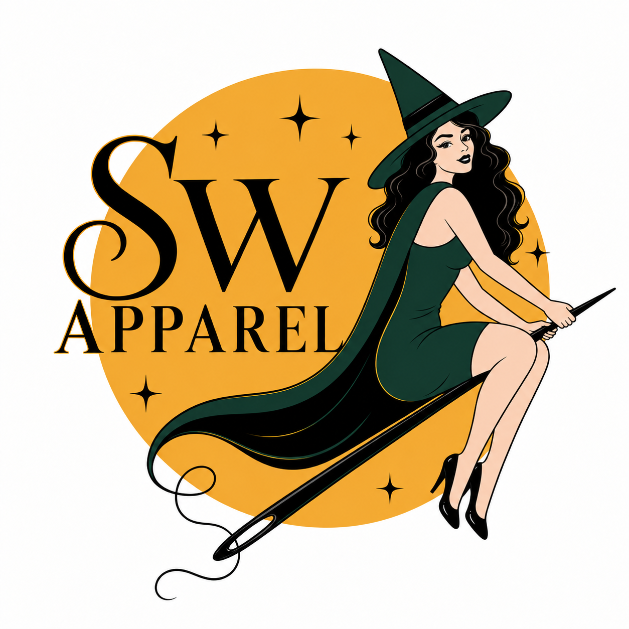Stitchy Witch Apparel illustrated mark