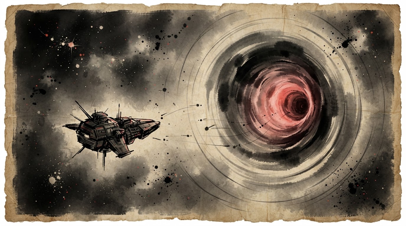 Scan probes near a wormhole entrance