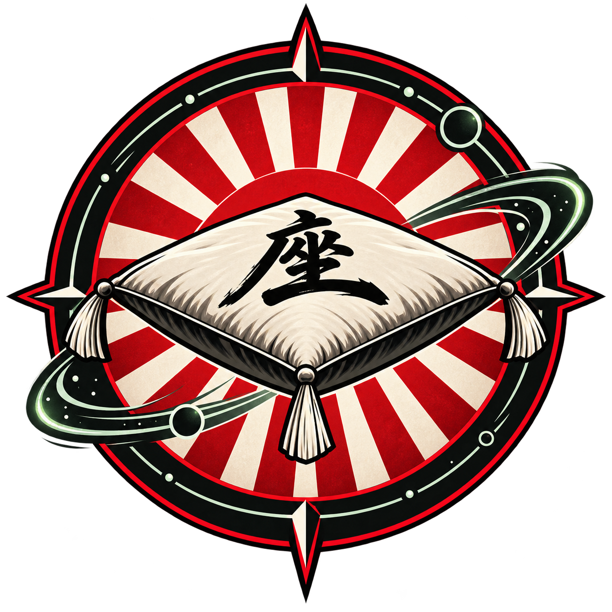 The Flying Zabutons emblem