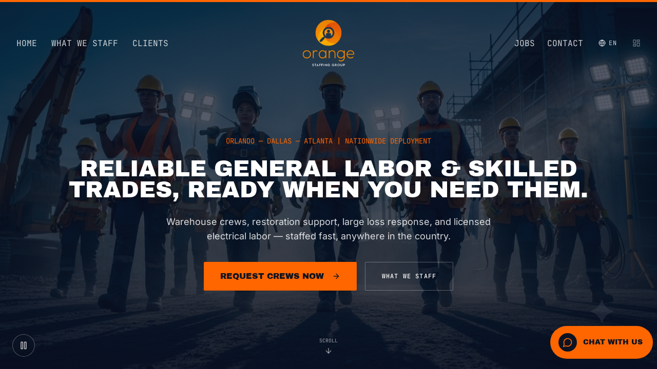 LANDING STAFFING template preview