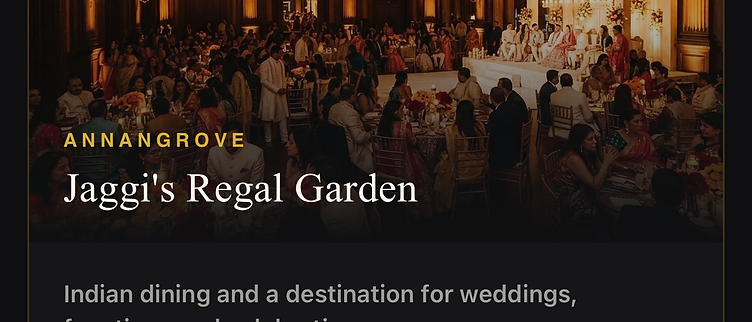 Jaggi's Regal Garden restaurant