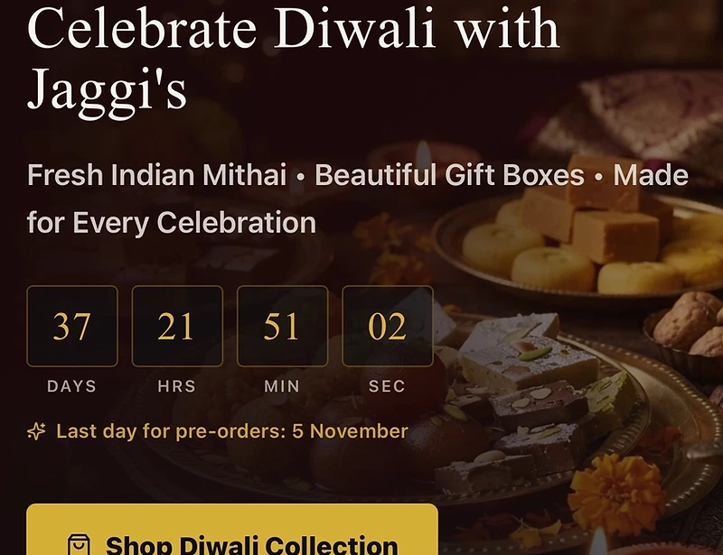 Fresh Indian sweets by Jaggi's