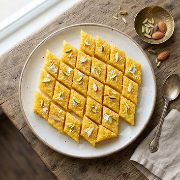 Yellow Coconut Burfi
