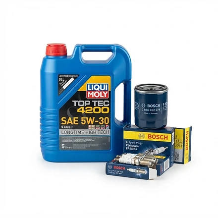 Liqui Moly oil and Bosch service kit