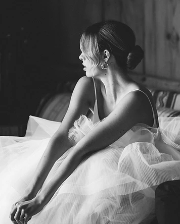 Portrait de profil en noir et blanc — Reflection of Love