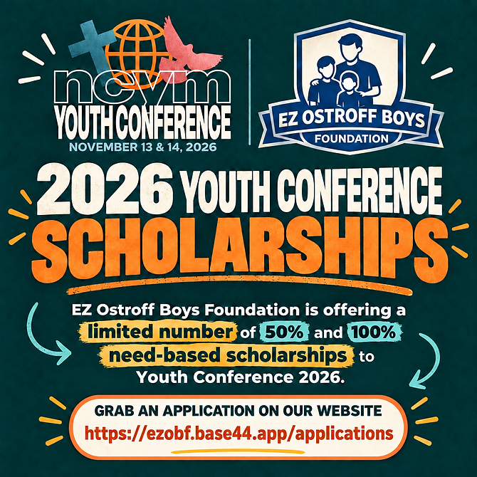 2026 Youth Conference Scholarships — a limited number of 50% and 100% need-based scholarships to Youth Conference 2026