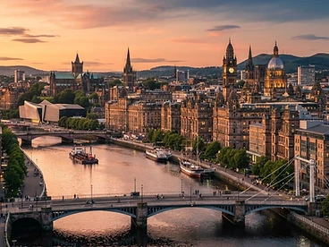 Glasgow city skyline