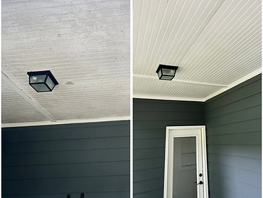 Porch Ceiling Cleaning