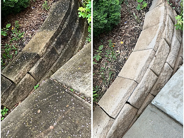 Retaining Wall Cleaning