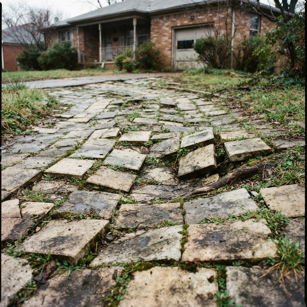 Driveway Restoration — Before