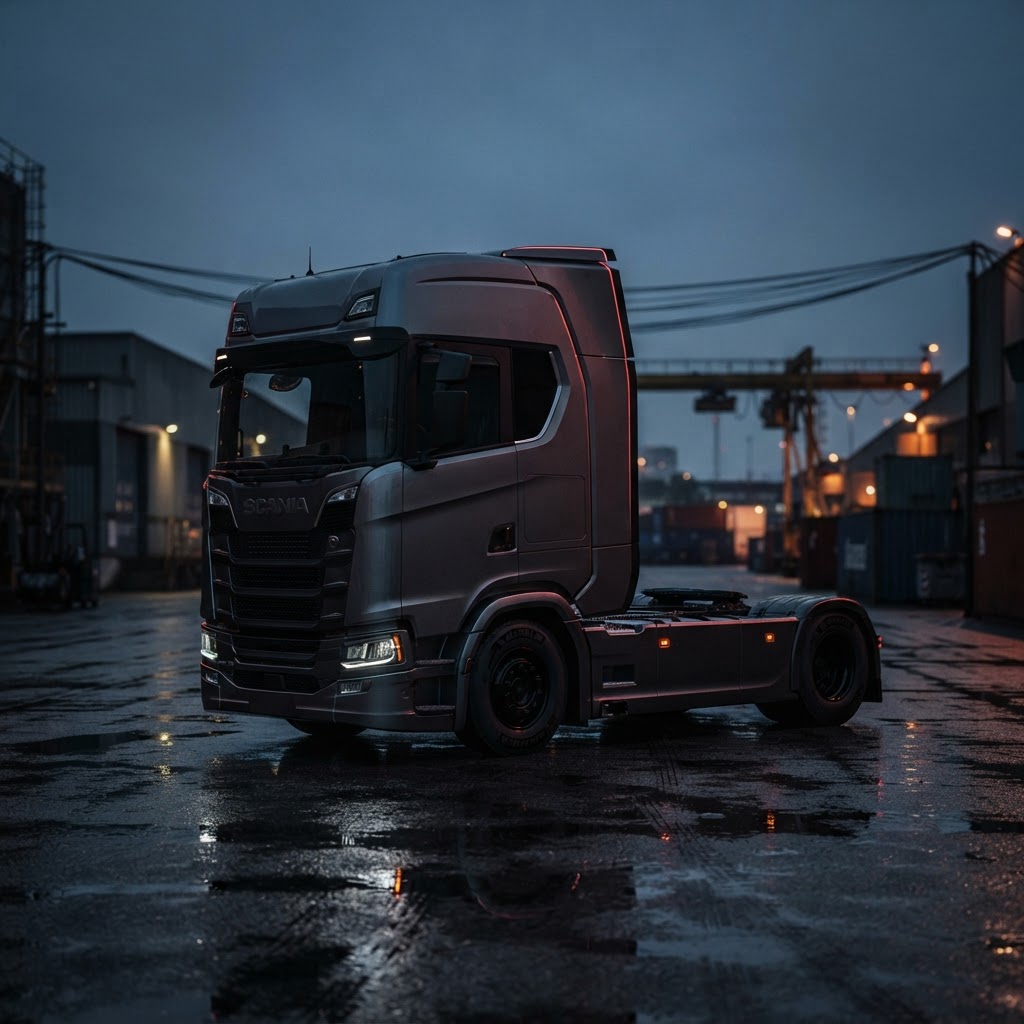 Vrachtwagen in Fleet management software voor wagenparkbeheer