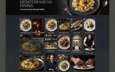 Restaurant website design sample
