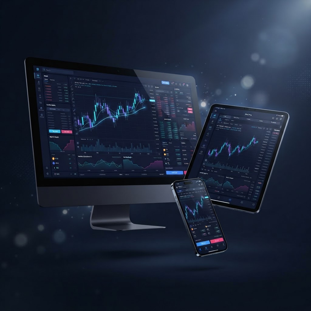 FINST FX responsive platform across desktop, tablet and mobile