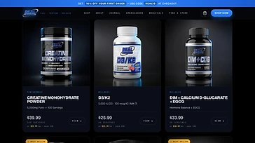 Real Formulas product grid after the redesign