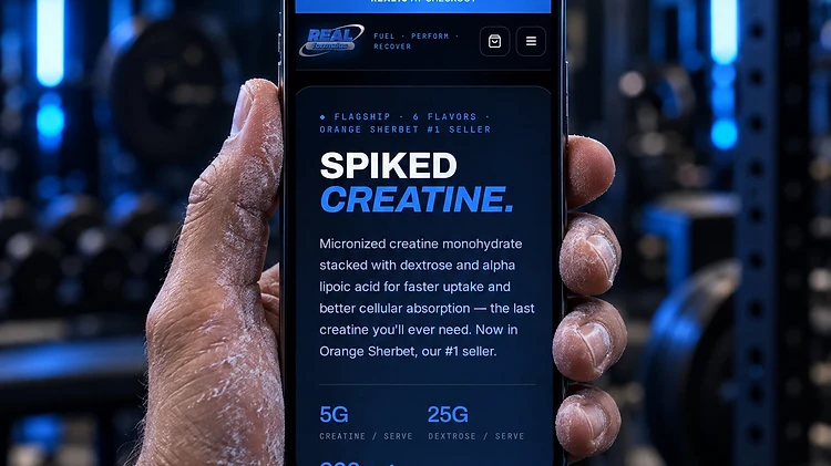 Real Formulas website designed mobile-first