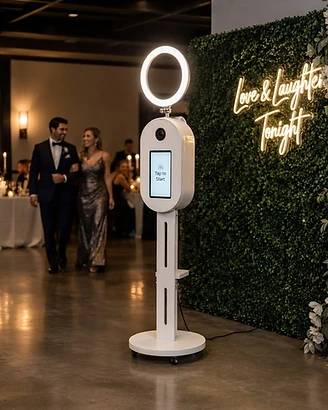 The Signature Booth glowing at an elegant gala