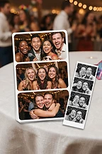 A classic photo booth print strip