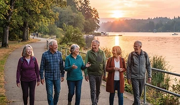 Start your morning with the Walking Group at Port Union Waterfront